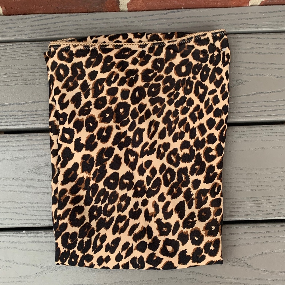 Reformation Leopard Print Midi Skirt